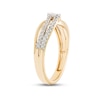 Thumbnail Image 2 of Diamond Bypass Ring 1/3 ct tw Round-cut 10K Yellow Gold