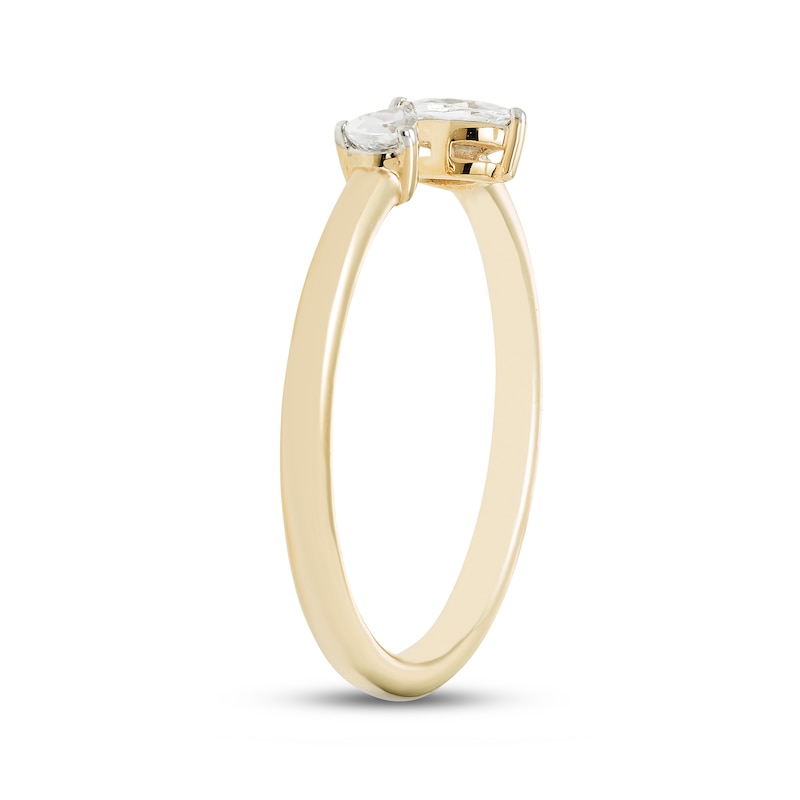Main Image 2 of Diamond Deconstructed Ring 1/5 ct tw Pear & Marquise-cut 10K Yellow Gold