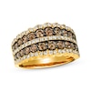 Le Vian Chocolate Waterfall Diamond Ring 1-5/8 ct tw 14K Honey Gold