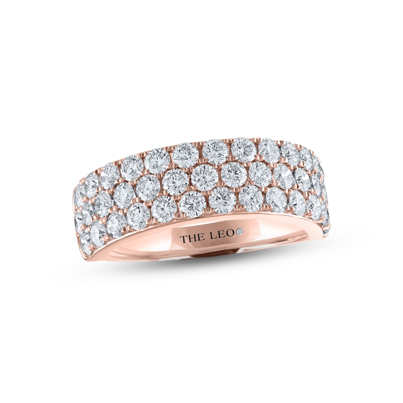 Main Image 1 of THE LEO Diamond Anniversary Ring 2 ct tw Round-cut 14K Rose Gold