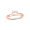 Thumbnail Image 1 of Diamond Ring 1/15 ct tw Baguette & Round-cut 10K Rose Gold
