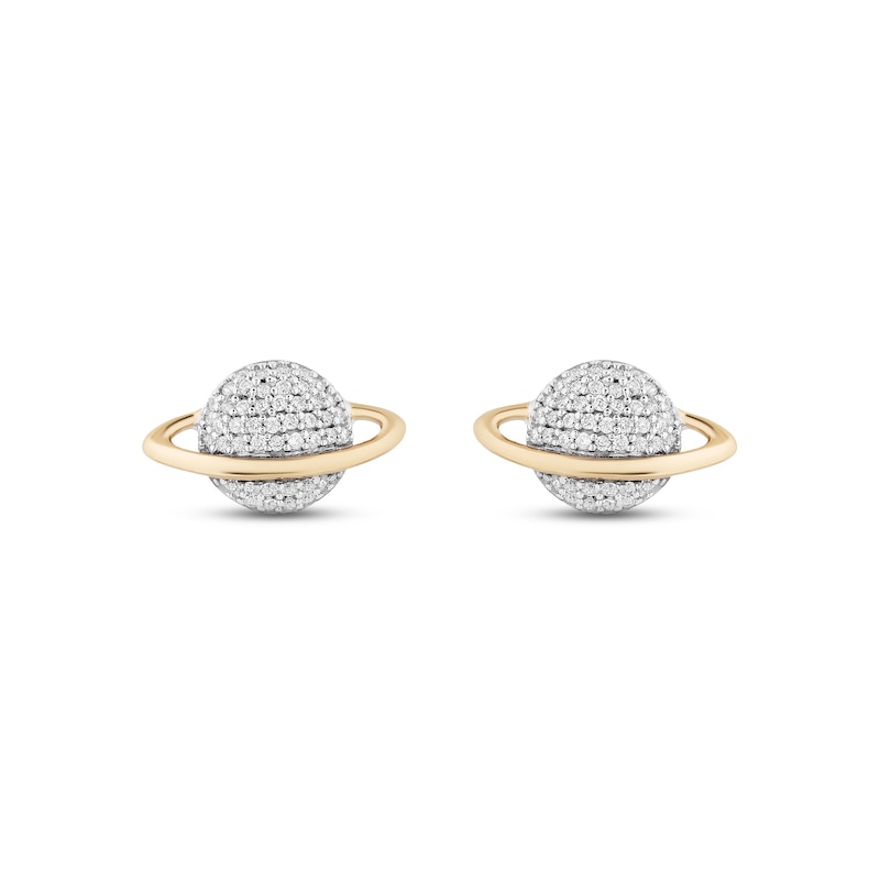 Main Image 2 of Disney Treasures Toy Story Diamond Planet Earrings 1/6 ct tw Sterling Silver & 10K Yellow Gold