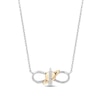 Thumbnail Image 1 of Disney Treasures Toy Story Diamond Infinity Rocket Necklace 1/10 ct tw Sterling Silver & 10K Yellow Gold 17&quot;