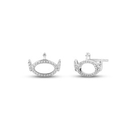 Disney Treasures Toy Story Diamond Alien Earrings 1/8 ct tw Sterling Silver