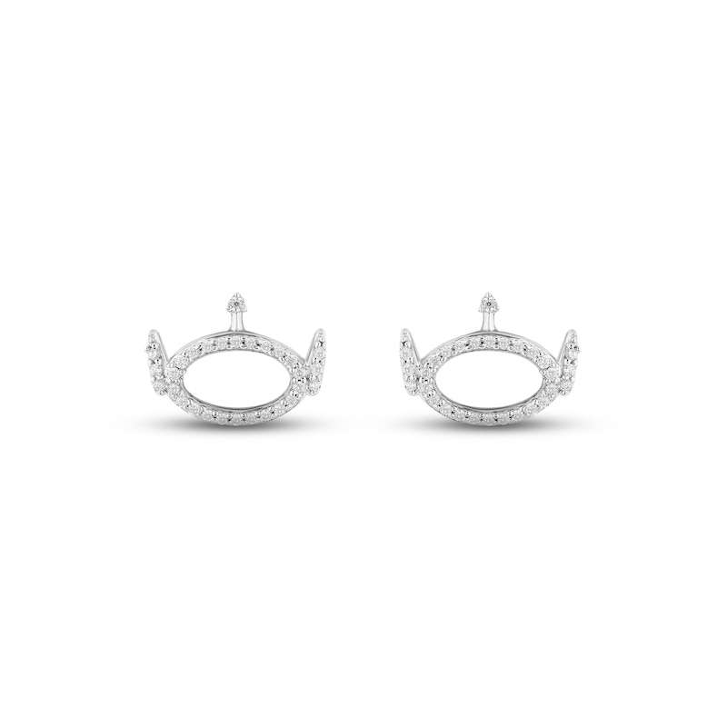 Main Image 2 of Disney Treasures Toy Story Diamond Alien Earrings 1/8 ct tw Sterling Silver