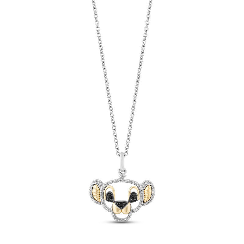 Disney The Lion King Simba Necklace In Gold-Tone Sterling, 40% OFF