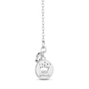 Thumbnail Image 2 of Hallmark Diamonds Mother & Baby Diamond Necklace 1/6 ct tw Sterling Silver & 10K Yellow Gold 18&quot;