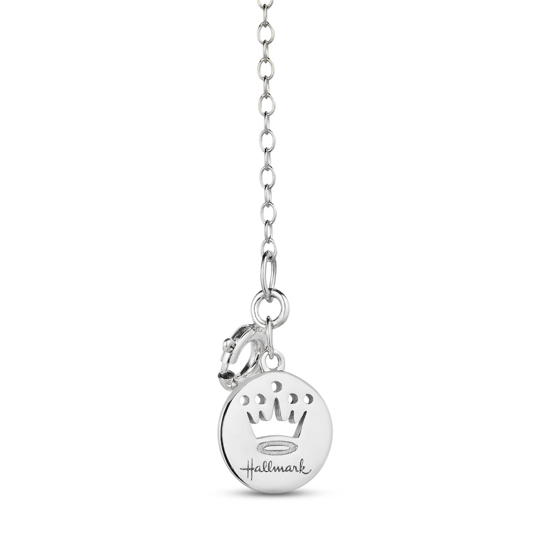 Hallmark Diamonds Mother & Baby Diamond Necklace 1/6 ct tw Sterling Silver & 10K Yellow Gold 18"