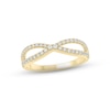 Diamond Infinity Ring 1/3 ct tw Round-cut 10K Yellow Gold