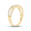 Diamond Infinity Ring 1/3 ct tw Round-cut 10K Yellow Gold