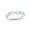 Thumbnail Image 1 of Diamond Oval Ring Sterling Silver