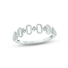 Thumbnail Image 0 of Diamond Oval Ring Sterling Silver