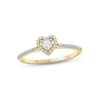 Thumbnail Image 1 of Diamond Heart Promise Ring 1/6 ct tw 10K Yellow Gold