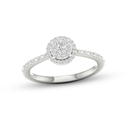 Multi-Diamond Promise Ring 1/5 ct tw Sterling Silver
