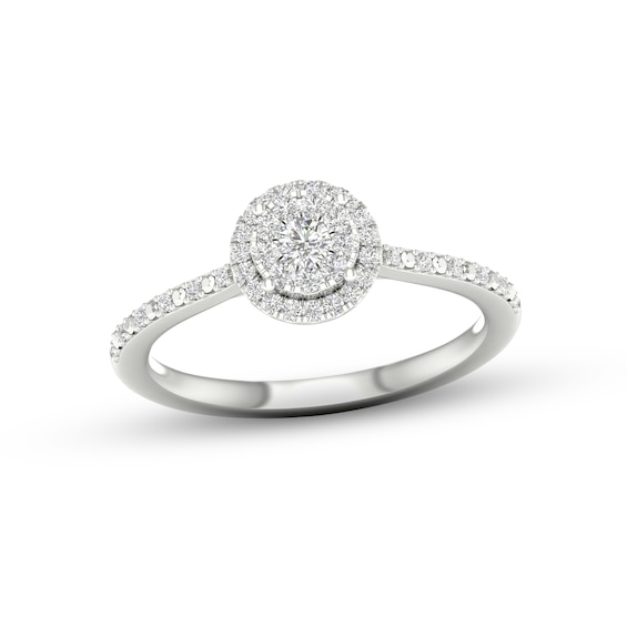 Kay Diamond Promise Ring 1/5 ct tw Round-cut Sterling Silver