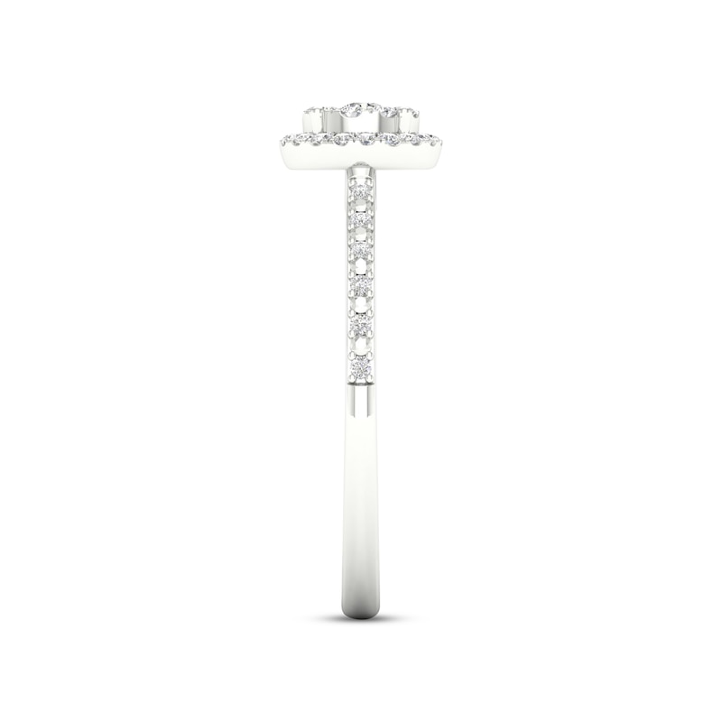 Main Image 3 of Multi-Diamond Promise Ring 1/5 ct tw Sterling Silver