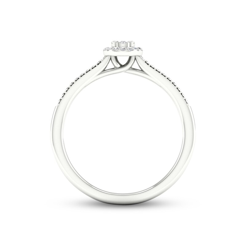 Diamond Promise Ring 1/20 ct tw Round-cut Sterling Silver