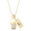 Thumbnail Image 0 of Disney Treasures Alice in Wonderland Diamond Potion Bottle Necklace 1/10 ct tw 10K Yellow Gold 17"