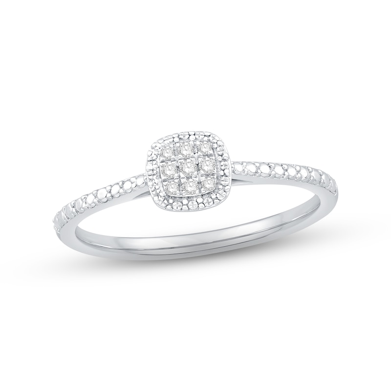 Diamond Promise Ring 1/20 ct tw Round-cut Sterling Silver