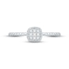 Thumbnail Image 3 of Multi-Diamond Cushion-Shaped Promise Ring 1/20 ct tw Sterling Silver