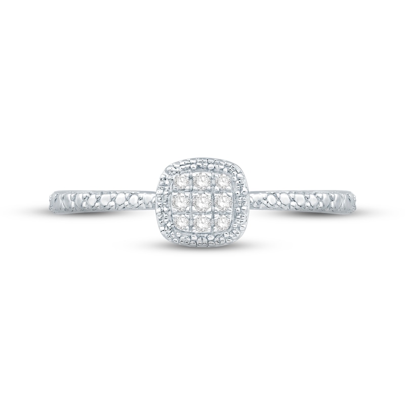 Diamond Promise Ring 1/20 ct tw Round-cut Sterling Silver