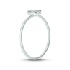 Thumbnail Image 1 of Diamond Promise Ring 1/10 ct tw Baguette & Round-cut 10K White Gold