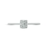 Thumbnail Image 2 of Diamond Promise Ring 1/10 ct tw Baguette & Round-cut 10K White Gold