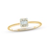 Thumbnail Image 1 of Baguette & Round-Cut Multi-Diamond Promise Ring 1/10 ct tw 10K Yellow Gold