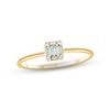 Thumbnail Image 0 of Diamond Promise Ring 1/10 ct tw Baguette & Round-cut 10K Yellow Gold