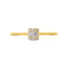 Thumbnail Image 3 of Baguette & Round-Cut Multi-Diamond Promise Ring 1/10 ct tw 10K Yellow Gold