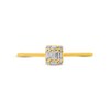 Thumbnail Image 2 of Diamond Promise Ring 1/10 ct tw Baguette & Round-cut 10K Yellow Gold