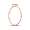 Thumbnail Image 2 of Round & Baguette-Cut Multi-Diamond Promise Ring 1/10 ct tw 10K Rose Gold
