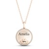 Thumbnail Image 1 of Disney Treasures Alice in Wonderland "Cheshire Cat" Diamond Necklace 1/10 ct tw 10K Rose Gold 17"