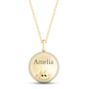 Thumbnail Image 1 of Disney Treasures Alice in Wonderland &quot;Cheshire Cat&quot; Diamond Necklace 1/10 ct tw 10K Yellow Gold 17&quot;