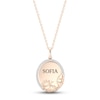 Thumbnail Image 1 of Disney Treasures Alice in Wonderland &quot;Cheshire Cat&quot; Diamond Necklace 1/15 ct tw 10K Rose Gold 17&quot;