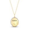 Thumbnail Image 1 of Disney Treasures Alice in Wonderland &quot;Cheshire Cat&quot; Diamond Necklace 1/15 ct tw 10K Yellow Gold 17&quot;