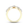 Thumbnail Image 4 of Diamond V Ring 1-1/2 ct tw Pear & Round-cut 14K Yellow Gold