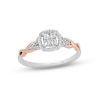 Thumbnail Image 0 of Hallmark Diamonds Promise Ring 1/5 ct tw Sterling Silver & 10K Rose Gold