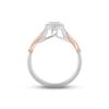 Thumbnail Image 1 of Hallmark Diamonds Promise Ring 1/5 ct tw Sterling Silver & 10K Rose Gold