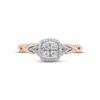 Thumbnail Image 2 of Hallmark Diamonds Promise Ring 1/5 ct tw Sterling Silver & 10K Rose Gold