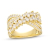 Thumbnail Image 0 of Diamond Crossover Ring 1-1/2 ct tw Marquise & Round-cut 14K Yellow Gold