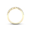 Thumbnail Image 3 of Diamond Crossover Ring 1-1/2 ct tw Marquise & Round-cut 14K Yellow Gold