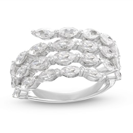 Diamond Ring 2 ct tw Marquise-cut 14K White Gold