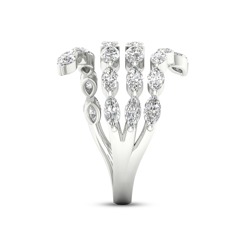 Diamond Ring 2 ct tw Marquise-cut 14K White Gold