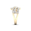 Thumbnail Image 3 of Diamond Bypass Ring 2-1/4 ct tw Oval & Round-cut 14K Yellow Gold