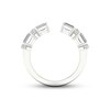 Thumbnail Image 4 of Diamond Deconstructed Ring 1 ct tw Emerald & Round-cut 14K White Gold