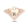 Thumbnail Image 1 of Disney Treasures Alice in Wonderland Diamond Heart Ring 1/6 ct tw 10K Rose Gold