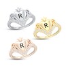 Thumbnail Image 2 of Disney Treasures Alice in Wonderland Diamond Heart Ring 1/6 ct tw 10K Rose Gold