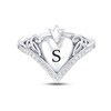 Thumbnail Image 2 of Disney Treasures Alice in Wonderland Diamond Heart Ring 1/6 ct tw Sterling Silver