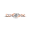 Thumbnail Image 2 of Multi-Diamond Promise Ring 1/5 ct tw Princess & Round-cut 10K Rose Gold